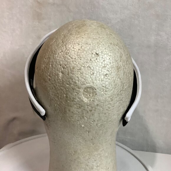 Adidas Climalite Black White Three Stripe Triangle Logo Visor Hat One Size - Picture 4 of 5